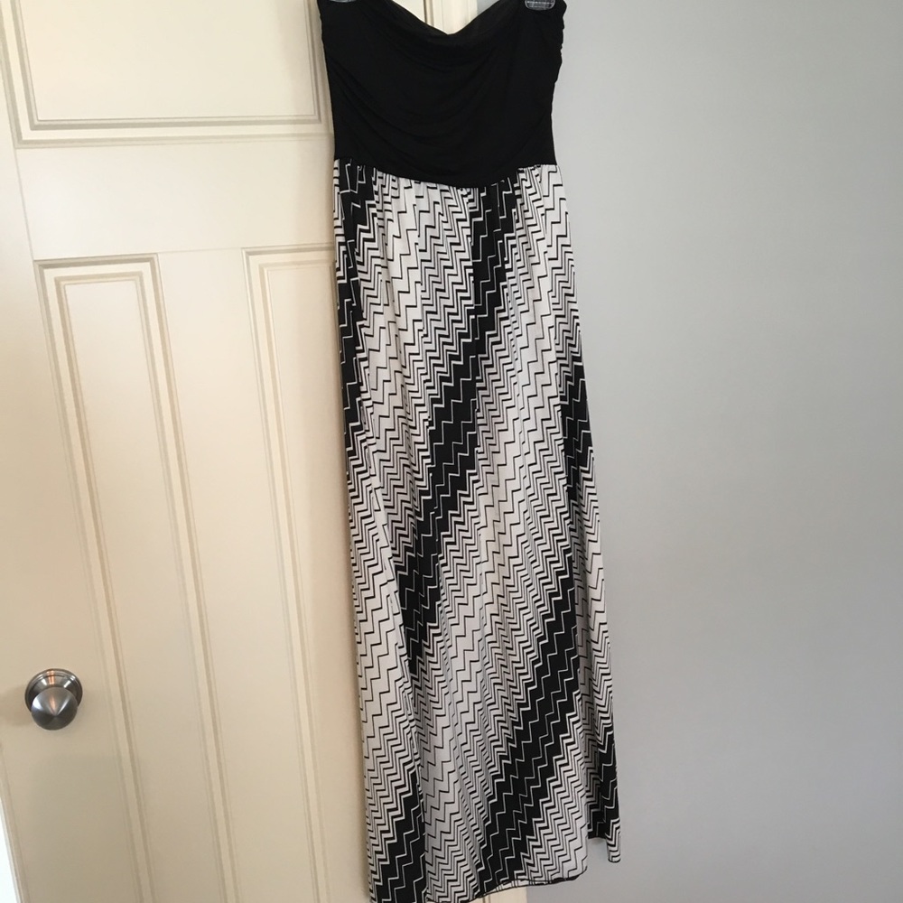 Manito Maxi dress-black/cream